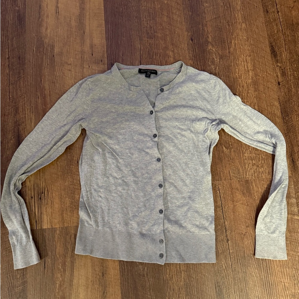 Banana Republic Gray Cardigan Small